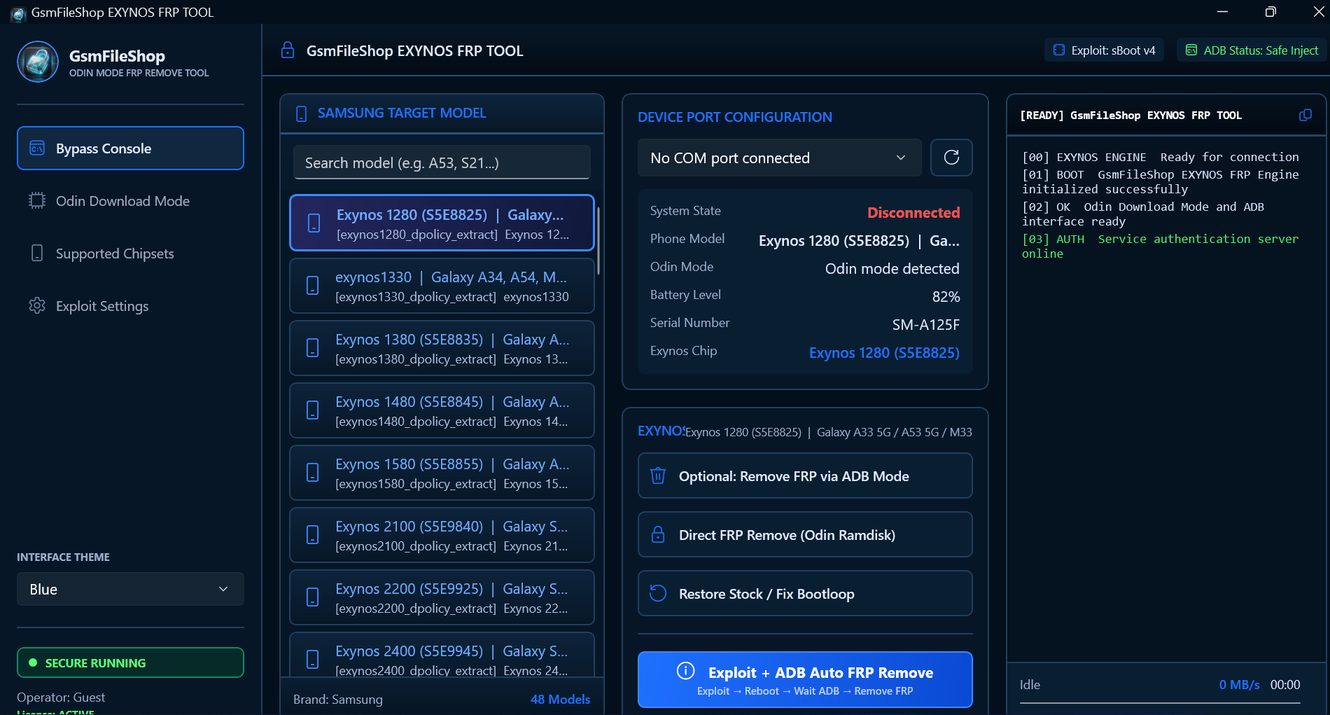 Samsung Exynos FRP Tool